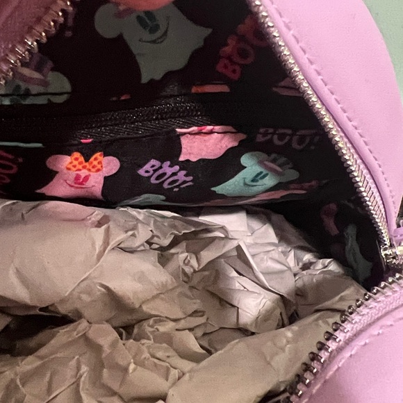 Loungefly Disney Pastel Mickey and Minnie Ghost crossbody Bag - Picture 4 of 4